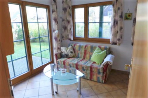 Wohnzimmer mit Schlafcouch